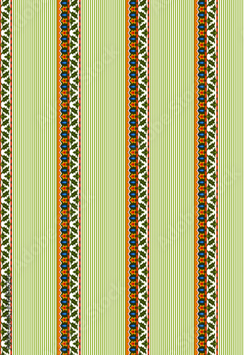 Textile Digital Design Border And Motif