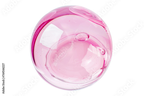Pink Bubble on transparent background,