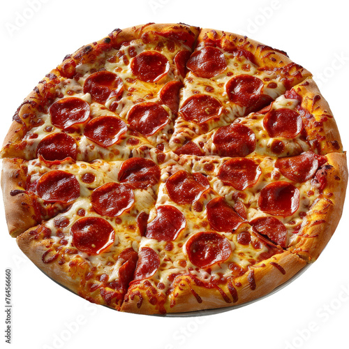 Pizza on transparent background,