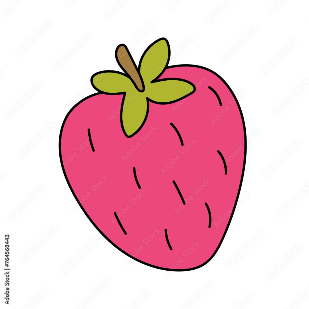 Strawberry. Vector illustration in doodle style Strawberry. Vector illustration in doodle style