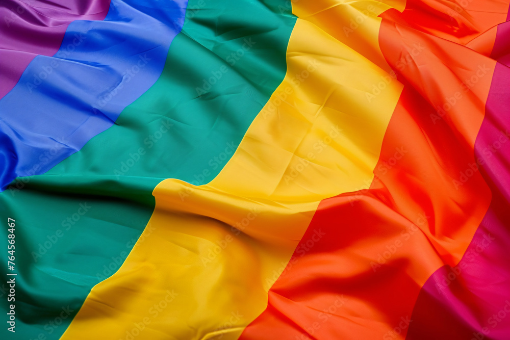 Photo a rainbow flag background with copy space Photo a rainbow flag background with copy space