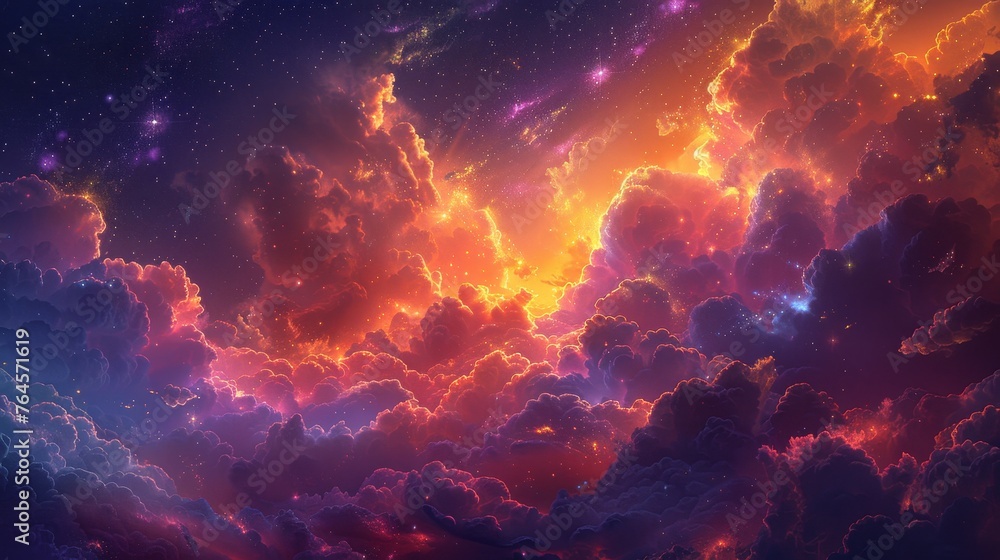 Most beautiful cloud in the universe rendered in stunning digital art Most beautiful cloud in the universe rendered in stunning digital art