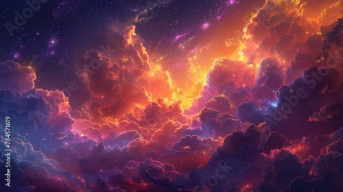 Most beautiful cloud in the universe rendered in stunning digital art