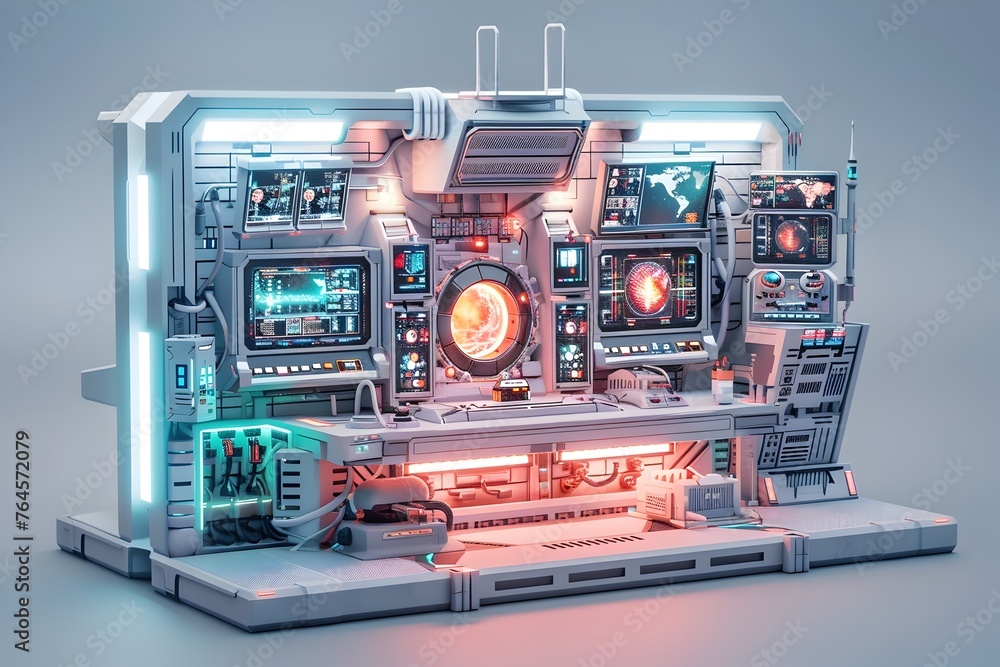 Innovative Futuristic Control Panel of Advanced Technological System for and Research Purposes