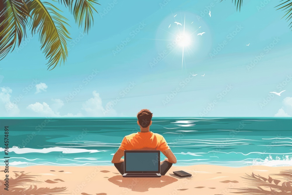 From Beach Umbrella to Digital Empire: Crafting a Work Nomad Lifestyle with Advanced Cybersecurity and Remote Desktop Solutions