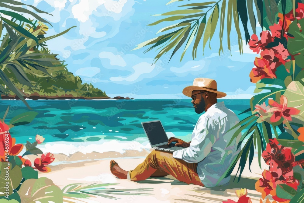 Navigating the Digital Nomad Lifestyle: From Beach Offices to Tropical Co-Working Spaces, Embrace Remote Productivity and Independence