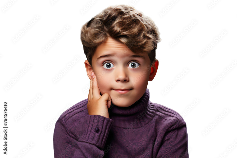 Portrait of a smiling little kid, a cheerful, joyful, cute little boy in purple long sleeve, isolated on a transparent background. Portrait of a smiling little kid, a cheerful, joyful, cute little boy in purple long sleeve, isolated on a transparent background.