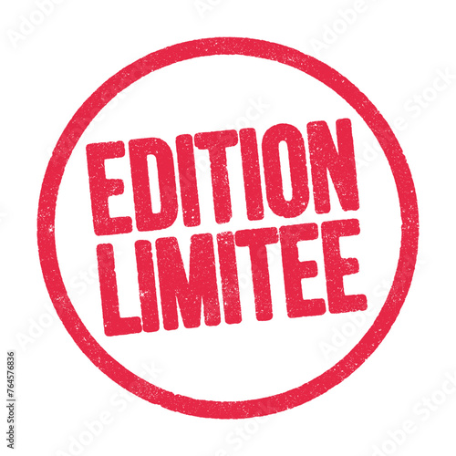 Edition limitée en tampon encreur rouge vectoriel