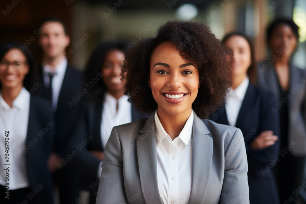 Smiling black businesswomen in suit. Women in work clothes. Rich women. Business boss. Boss of a start-up. Afro american women. American women. African women. Africa country. AI.
Smiling black businesswomen in suit. Women in work clothes. Rich women. Business boss. Boss of a start-up. Afro american women. American women. African women. Africa country. AI.