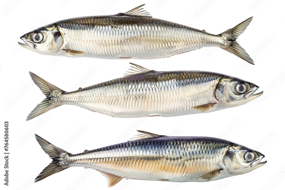 Collection of Herring fishes In different view, Front view, side view, rear view isolated on white background PNG Collection of Herring fishes In different view, Front view, side view, rear view isolated on white background PNG