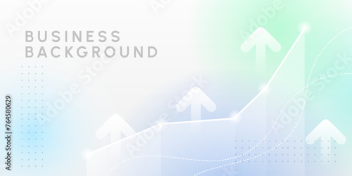 Modern blue creative economy investment report chart arrow up illustration background	