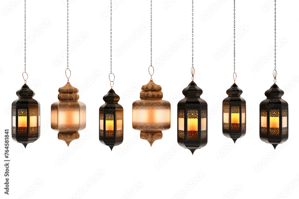Illuminated Lantern Canopy: A Glowing Dance of Light. On White or PNG Transparent Background.. Illuminated Lantern Canopy: A Glowing Dance of Light. On White or PNG Transparent Background..