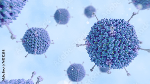 Adenovirus, illustration photo