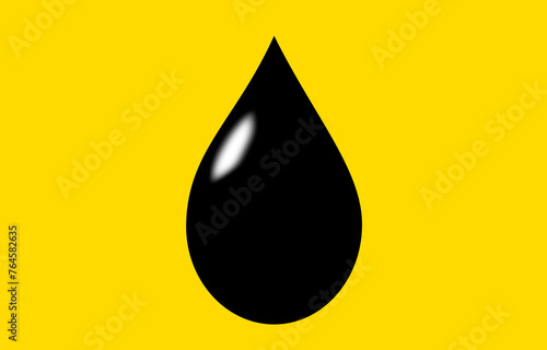 Oil drop, illustration