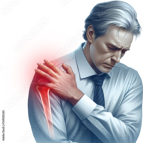 Men with shoulder pain, frozen shoulder