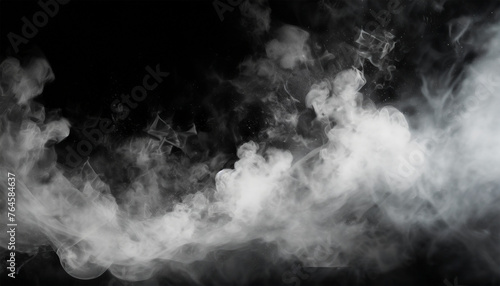 White Smoke on Black: A Study in Textures and Forms