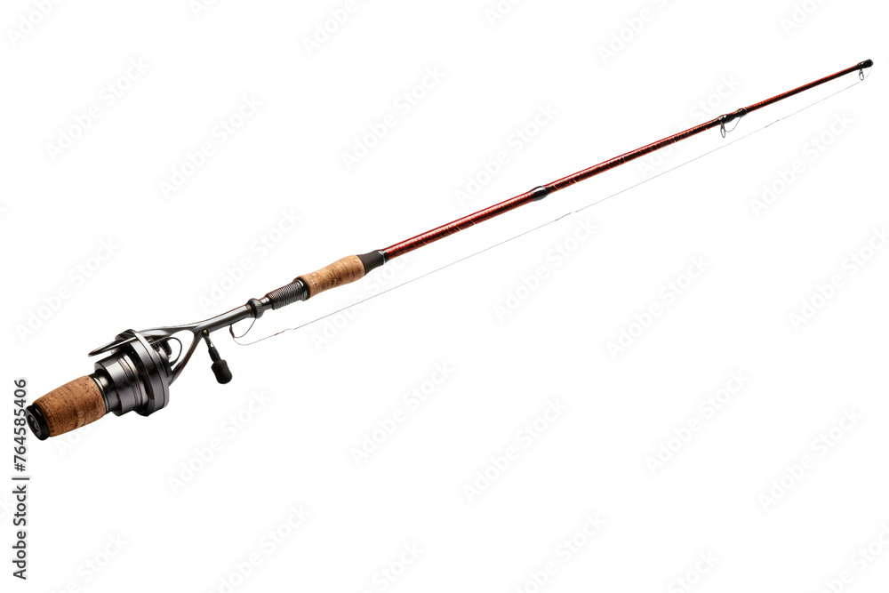 The Journey of a Fishermans Rod and Reel. On White or PNG Transparent Background.. The Journey of a Fishermans Rod and Reel. On White or PNG Transparent Background..