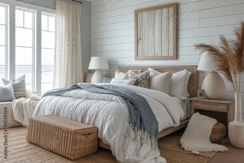 A coastal design in a bedroom sanctuary © Boinah