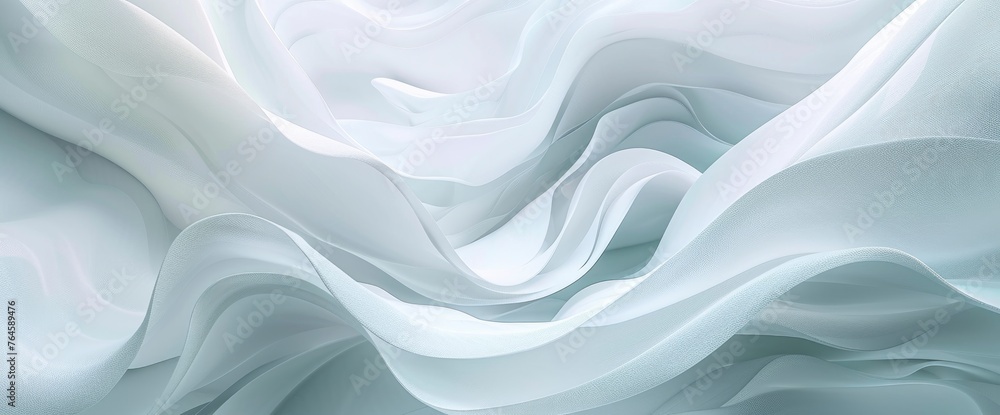 Obraz premium Abstract White Wave Backgroun, HD, Background Wallpaper, Desktop Wallpaper