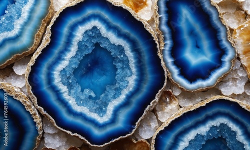Blue agate mineral texture as very nice natural background (close-up)