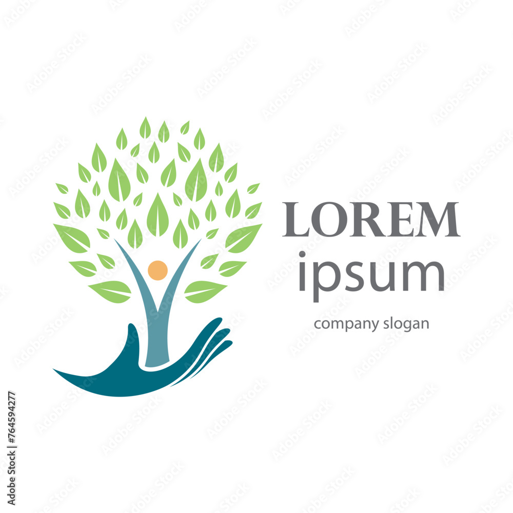 Obraz premium shade tree conservation logo design