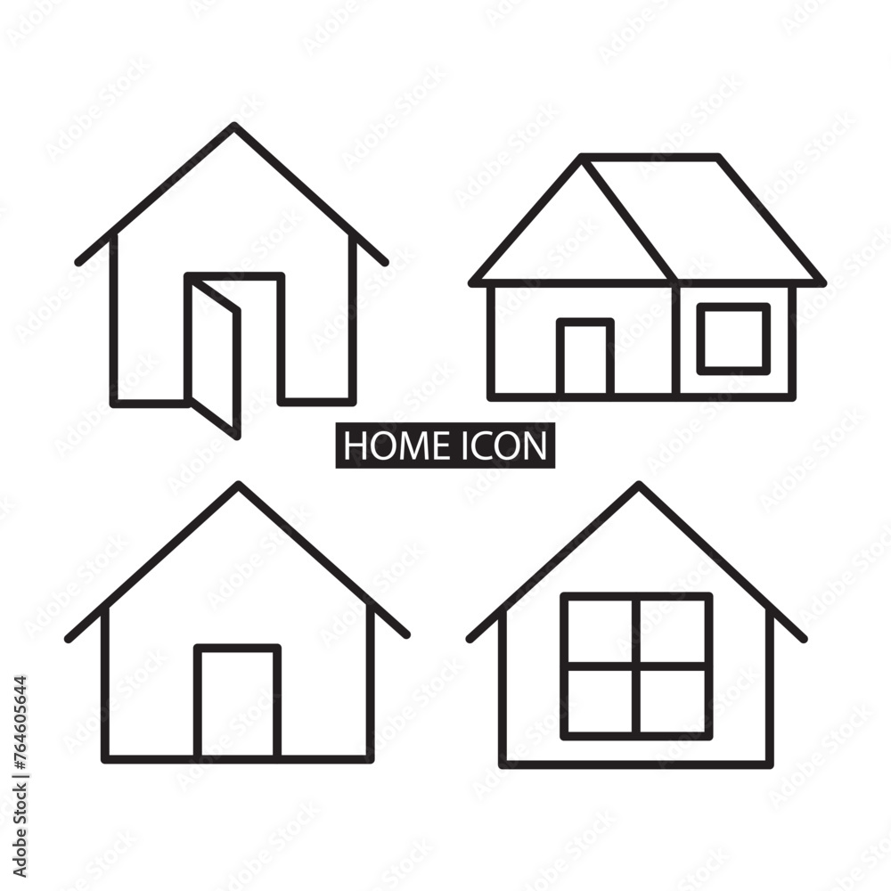 House icon vector. House icon simple. House app. House icon web, Home Vector isolated on white background in eps 10.