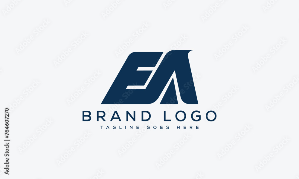 letter EA logo design vector template design for brand. letter EA logo design vector template design for brand.