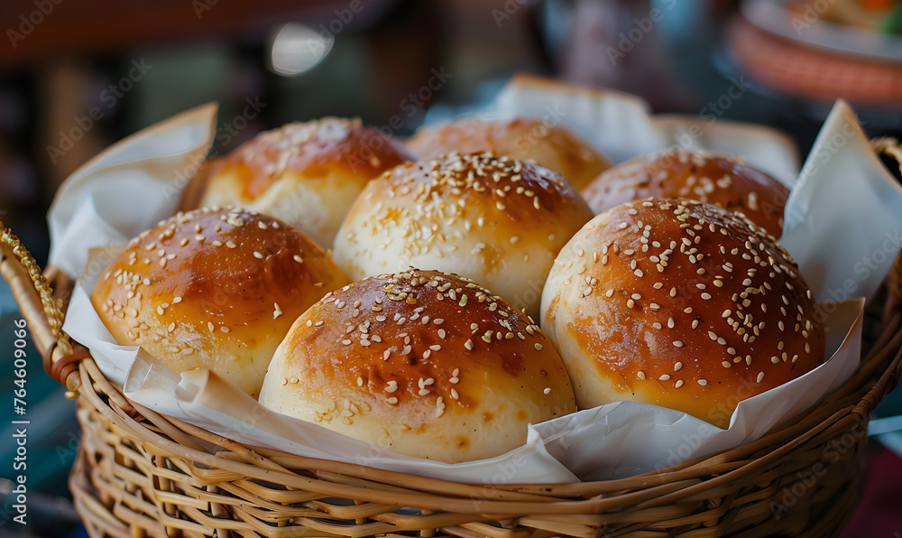 basket of buns, Generative AI basket of buns, Generative AI