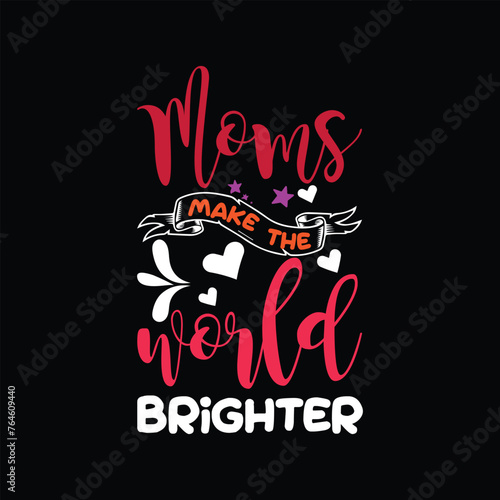 Mother's day typography t shirt design