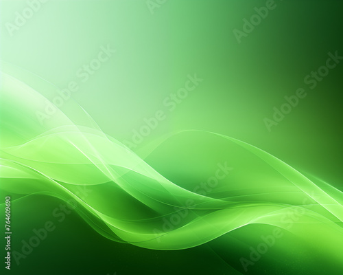 Abstract background of fluttering gradient green colors. It's like the wind blows soft fabric. Looks gentle and beautiful.