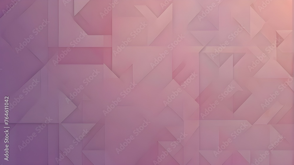 Light purple pink abstract background. Geometric shapes. Triangles, squares, lines, stripes. Gradient. Lilac color(Generative Ai)