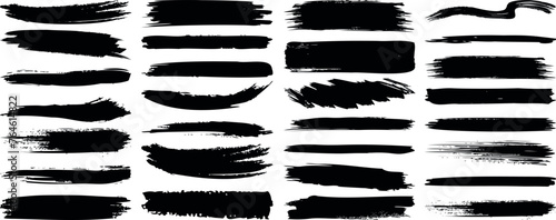 brush stroke vector set, diverse brush strokes textures, abstract brushstroke vector design on white background, ideal for artistic projects, creative backdrop