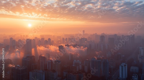 PM 25 unhealthy pollution urban haze