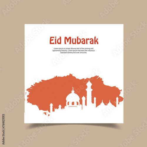 Eid Mubarak Design Template I Ramdan Kareem Template