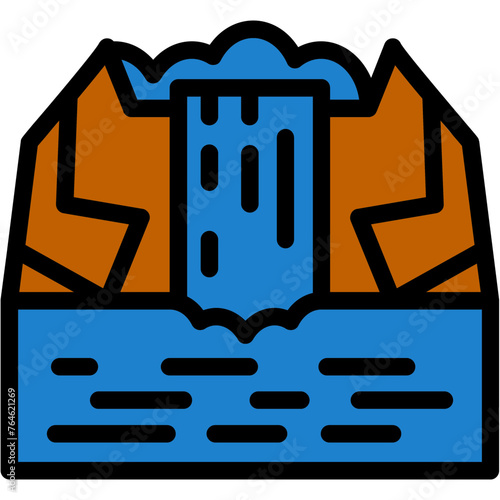 Waterfall Icon