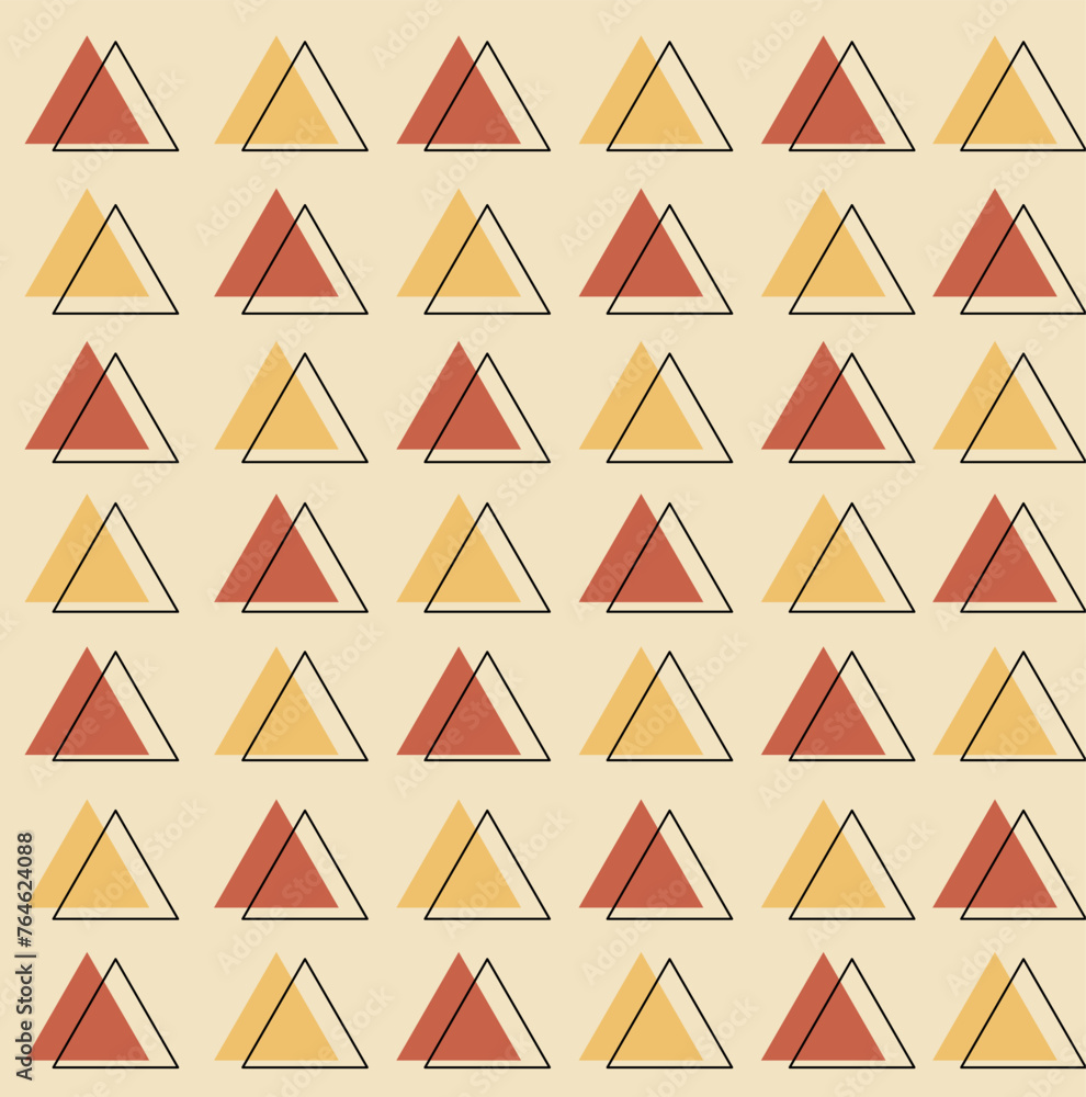 Childish Seamless Pattern With Geometric Boho Triangle Creative Texture For Fabric And Textile Stock Illustration Childish Seamless Pattern With Geometric Boho Triangle Creative Texture For Fabric And Textile Stock Illustration