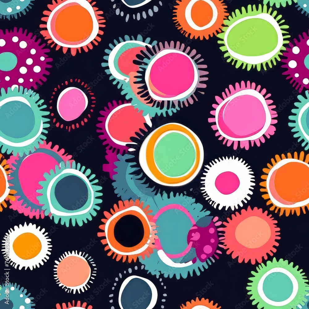 seamless pattern with Pastel Burst ikat seamless pattern with Pastel Burst ikat