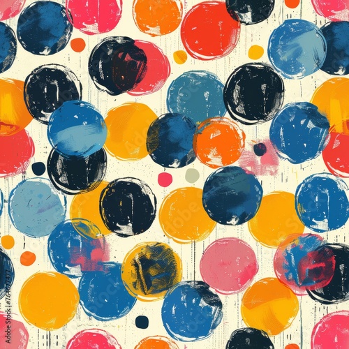 Mid-century colorful pattern