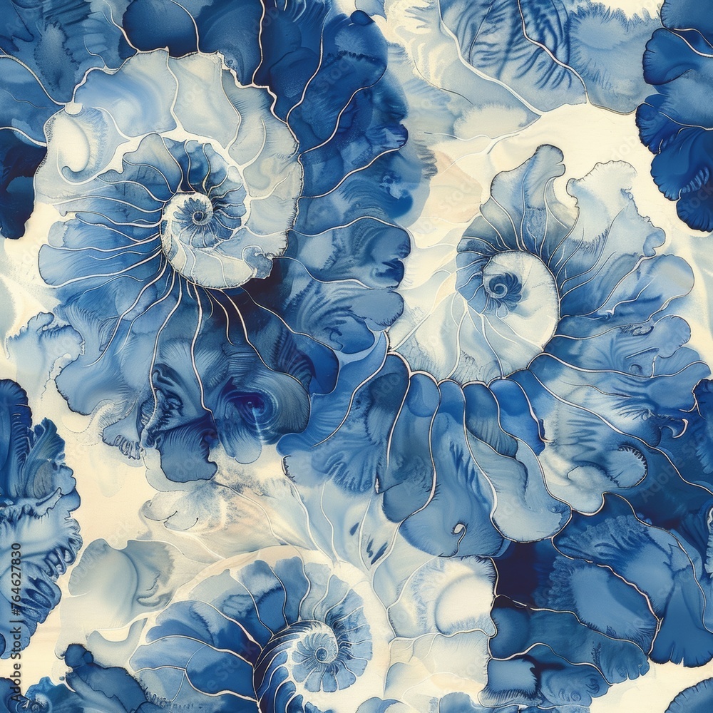 Shinobi spirals decorative pattern, delicate, seamless Shinobi spirals decorative pattern, delicate, seamless