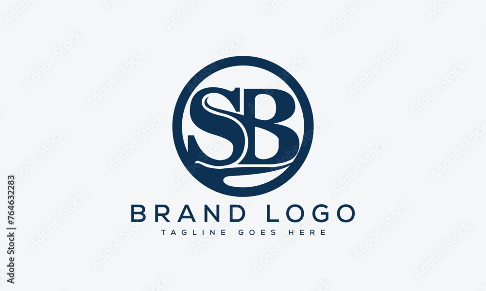 letter SB logo design vector template design for brand.