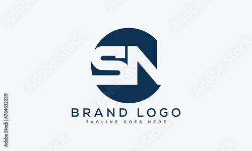 letter SN logo design vector template design for brand.