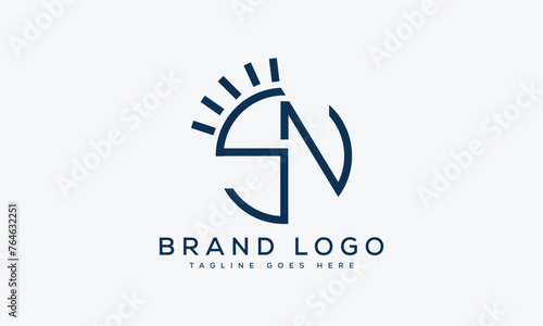 letter SN logo design vector template design for brand.