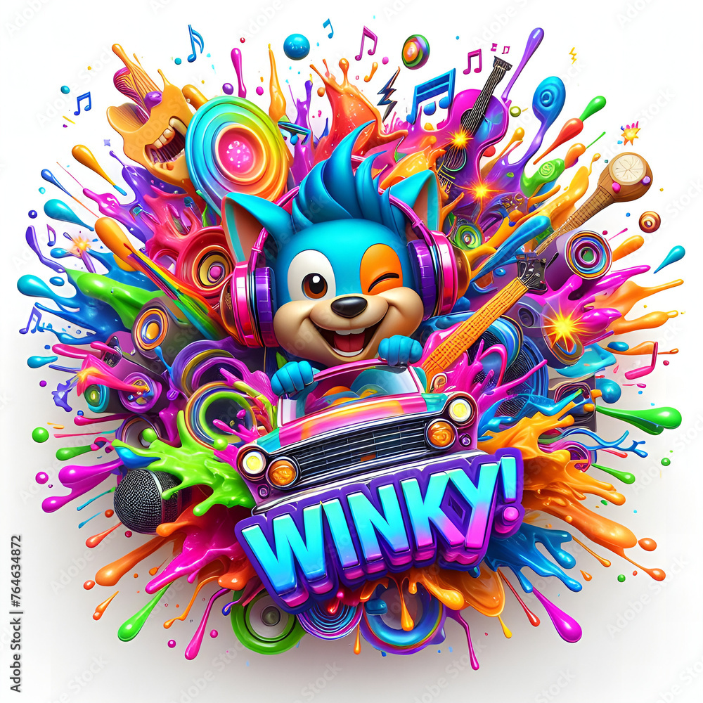 Splashes of Neon Riffs - WINKY! Splashes of Neon Riffs - WINKY!