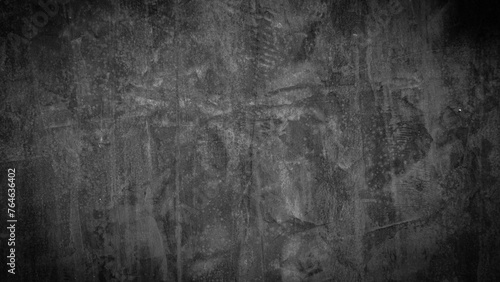 Black wall texture rough background dark concrete floor or old grunge background with black,Texture of old dirty concrete wall for background, Black wall background cement or stone.