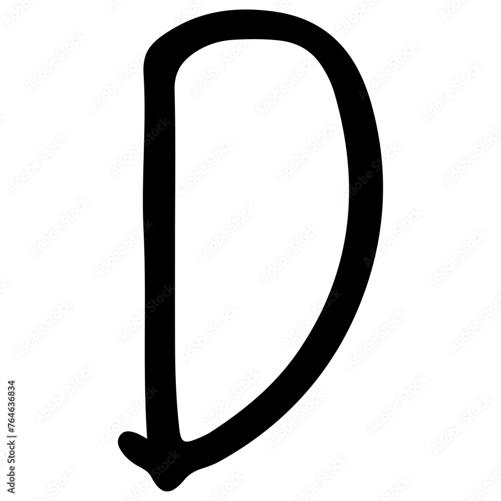 English alphabet D 5 cute, png illustration. English alphabet D 5 cute, png illustration.