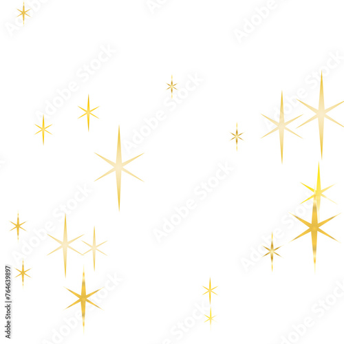  Gold glitter dust confetti, magic shining sparkles scatter vector. Starry festive decor.
