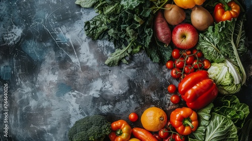 A colorful and healthy assortment of fresh fruits and vegetables