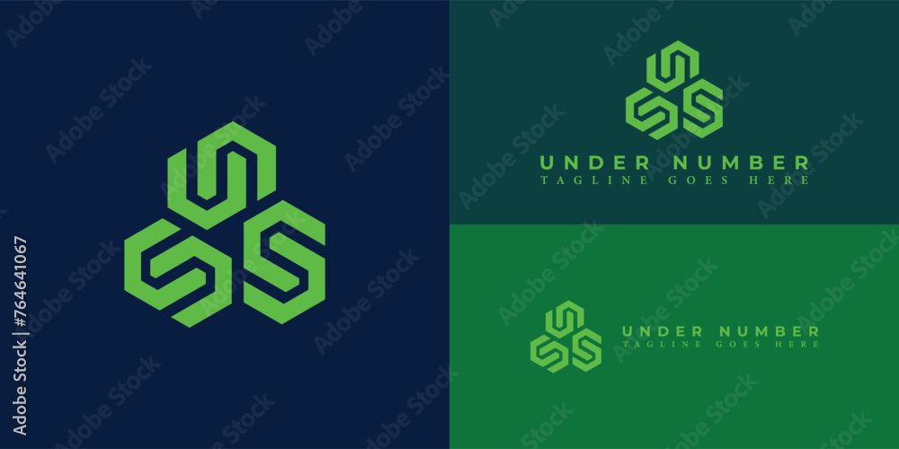 Abstract Letter UN or NU monogram logo design in green color isolated on multiple background colors. Abstract hexagon letter UN logo applied for financial technology company logo design inspiration Abstract Letter UN or NU monogram logo design in green color isolated on multiple background colors. Abstract hexagon letter UN logo applied for financial technology company logo design inspiration