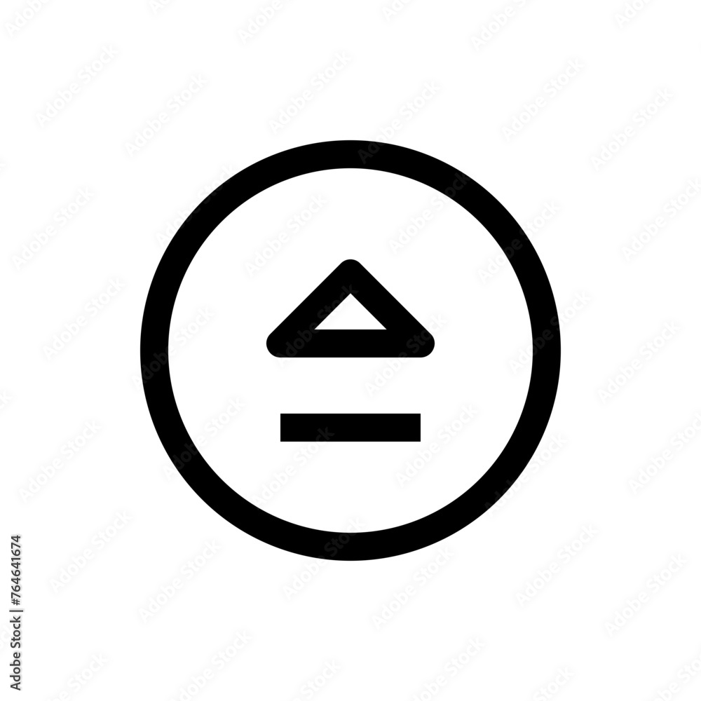 Eject Outline Icon Eject Outline Icon