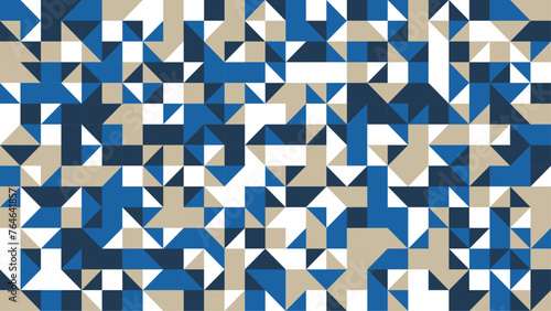 Abstract geometry triangle white brown and blue background. vector